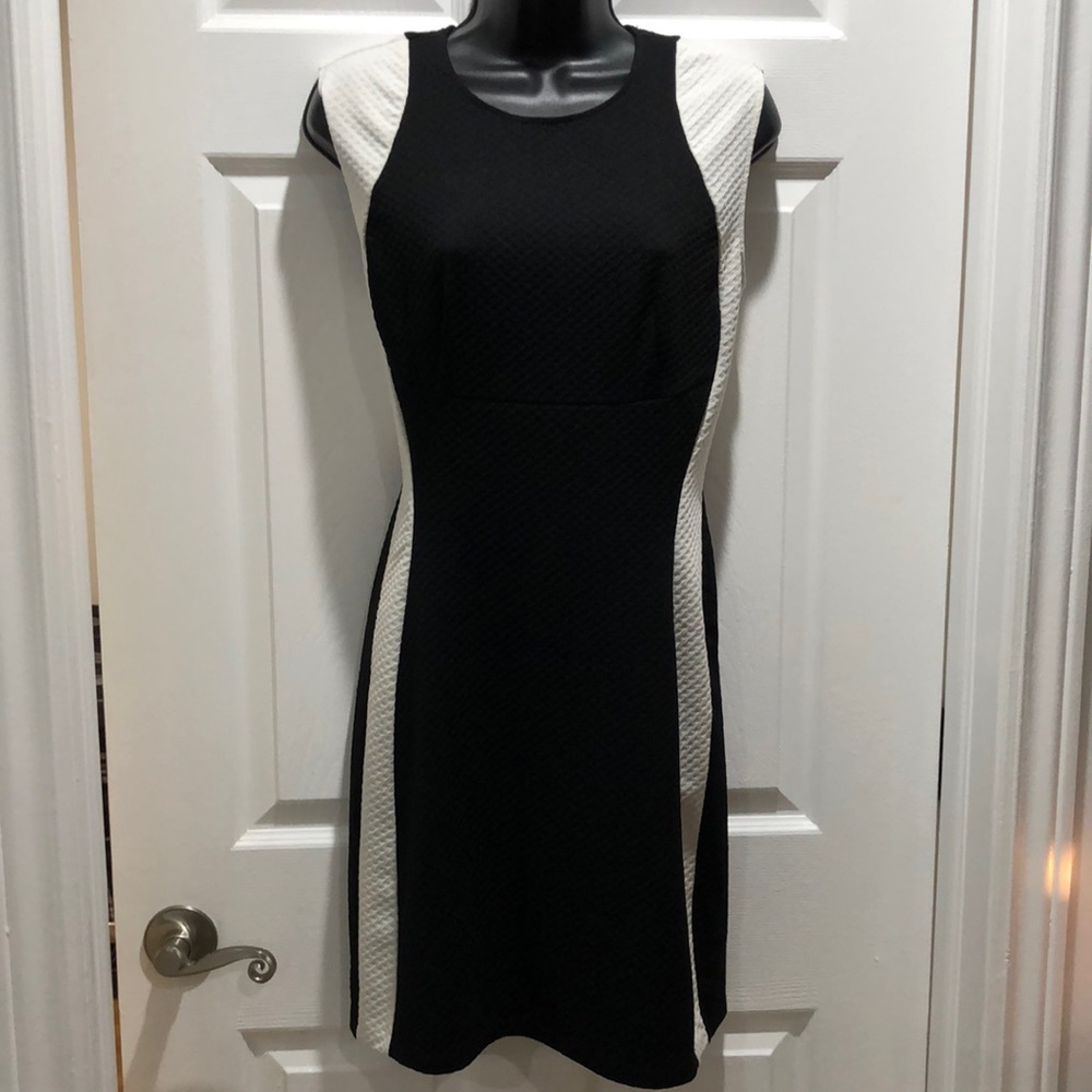 Simple but cute black and white dress